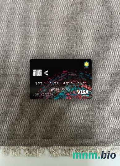 USA MOVO bank visa classic card wygląd fotograficzny skan PSD + zdjęcie